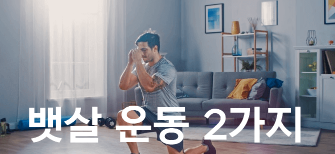 집에서 뱃살 빼는 운동 2가지