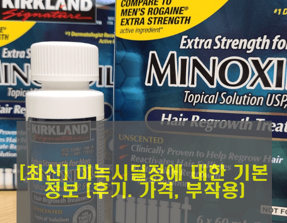 [최신] 미녹시딜정에 대한 기본정보 (후기. 가격, 부작용)